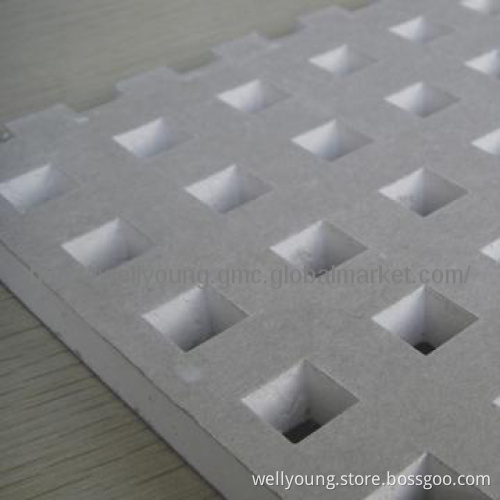 gypsum acoustic perforated panel